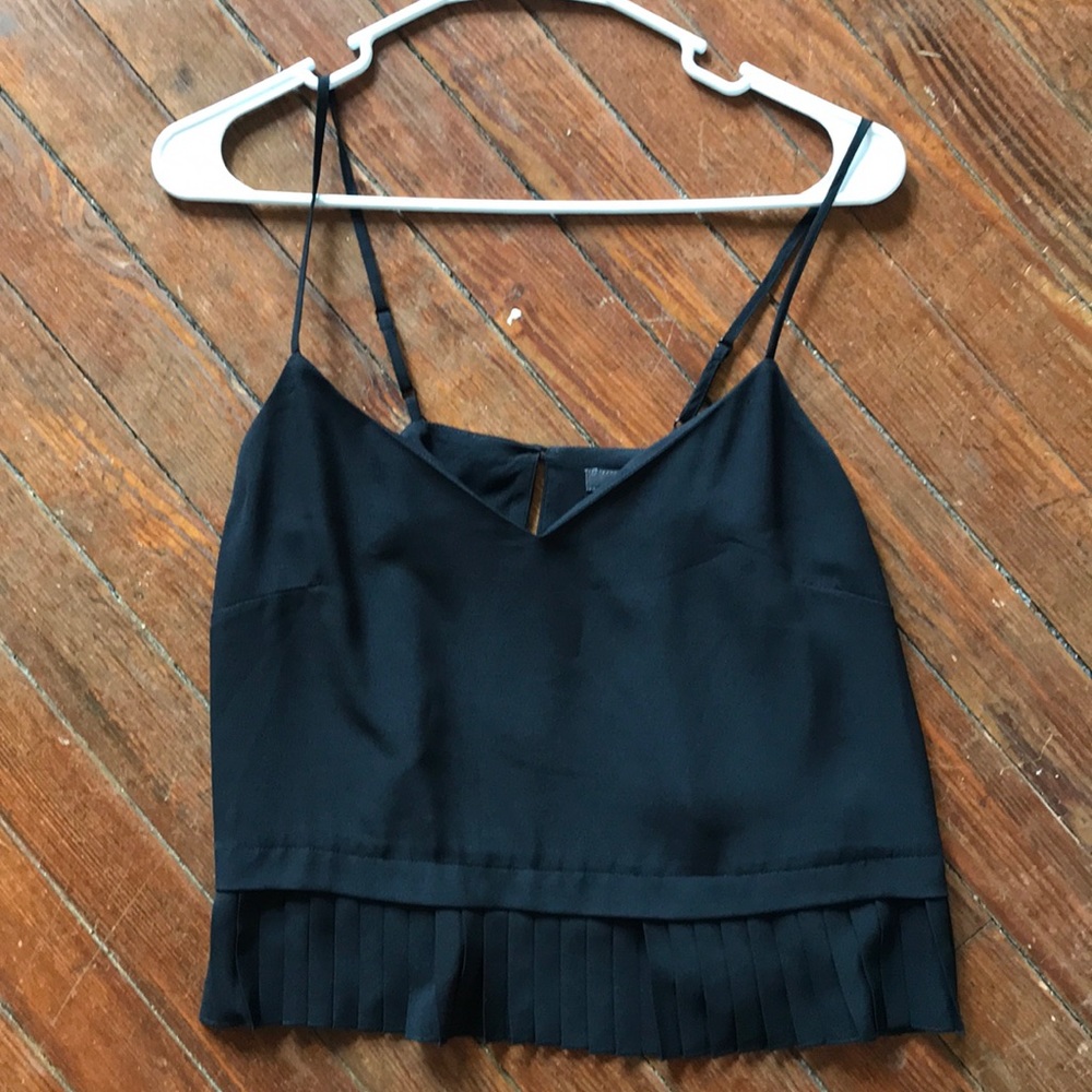 French Connection Crop Top with pleating